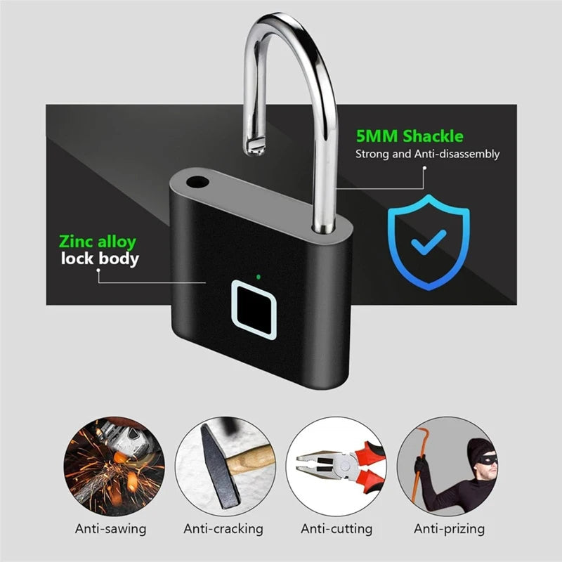 Smart Keyless Fingerprint Padlock