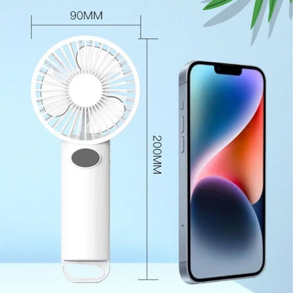 Premium Handheld Turbo Fan with Digital Display & Desk Stand