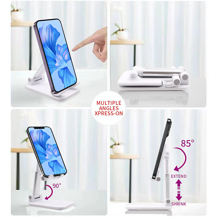 Premium Foldable & Adjustable Desktop Stand for Phone & Tablet