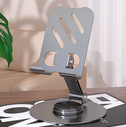 Premium 360° Rotating Metallic Desktop Bracket Phone Stand