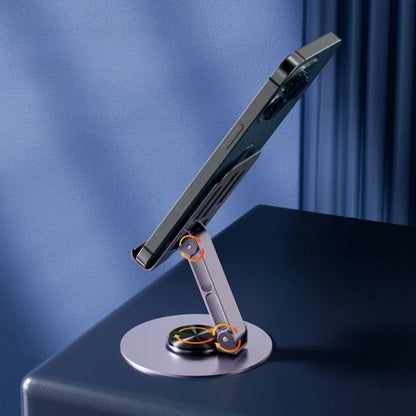 Premium 360° Rotating Metallic Desktop Bracket Phone Stand