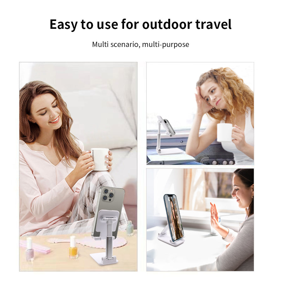 Premium Foldable & Adjustable Desktop Stand for Phone & Tablet