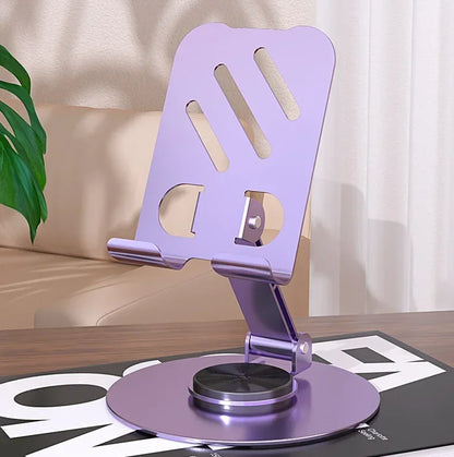 Premium 360° Rotating Metallic Desktop Bracket Phone Stand