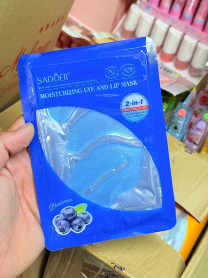 SADOER Blueberry Moisturizing Eye & Lip Mask – 2-in-1 Hydrating Care
