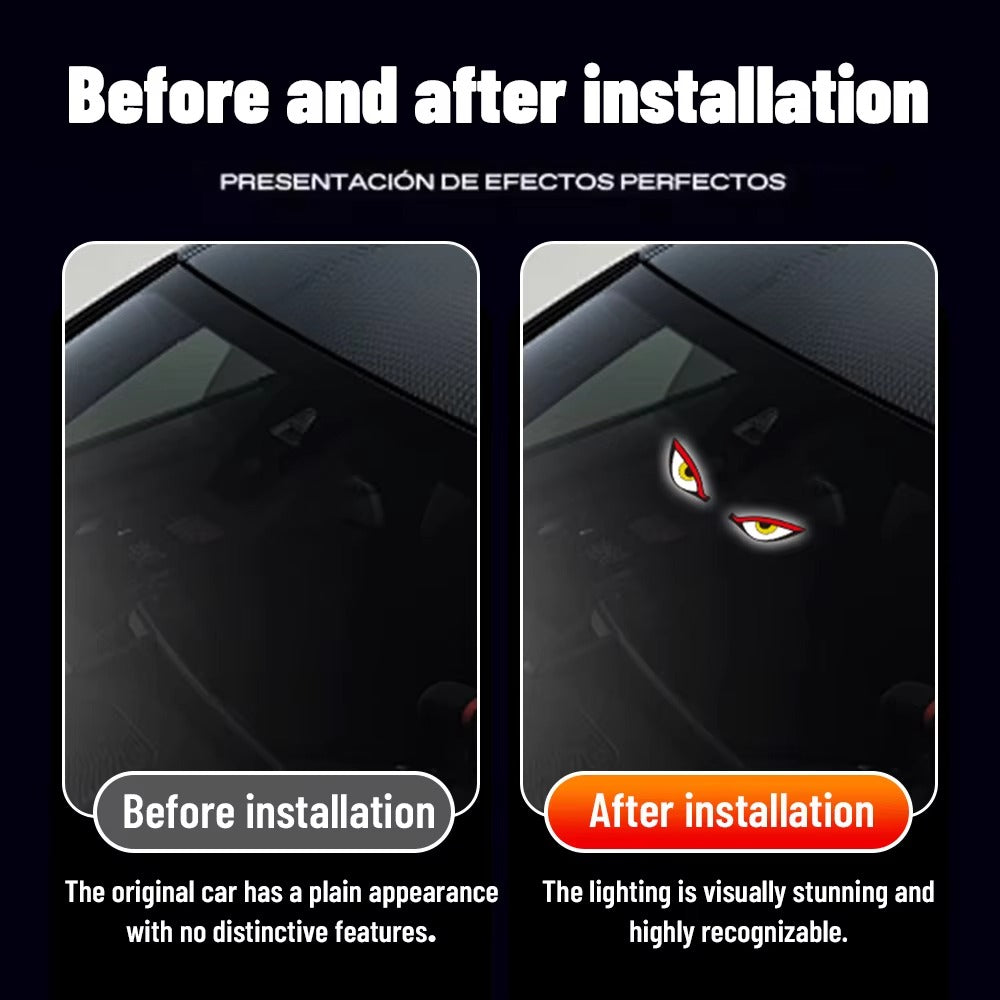 Solar Powered Evil Eye LED Warning Light